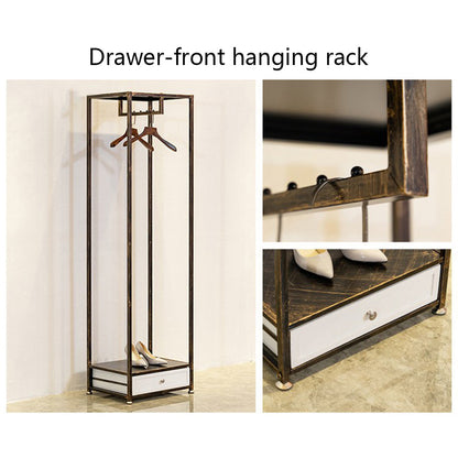 JELIMATE 70.8" Antique Bronze Clothing Rack – Iron Garment Rack for Bedroom & Boutique