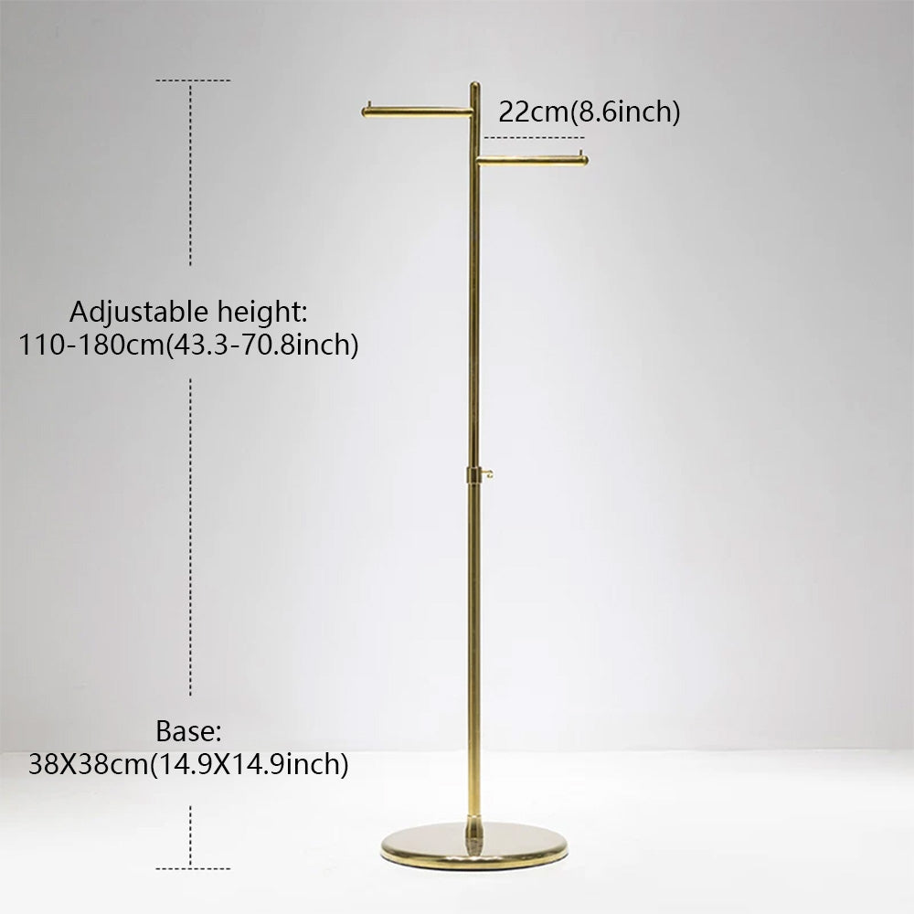 JELIMATE Adjustable Clothing Rack 43.3-70.8" | Stainless Steel Garment Stand for Boutique