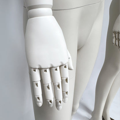 JELIMATE Full Body Female Mannequin Flexible Arms Fiberglass Window Display Dummy