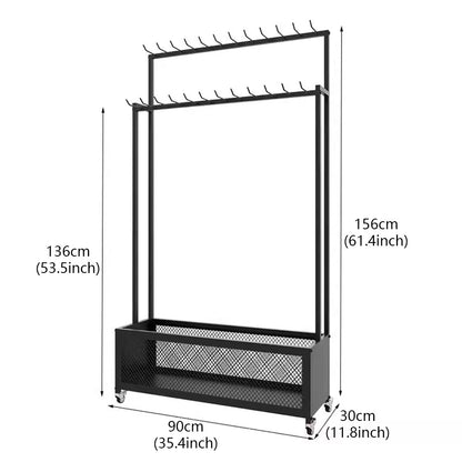 JELIMATE Freestanding Belt Display Rack with Wheels | Multi-Tier Organizer for Retail Store