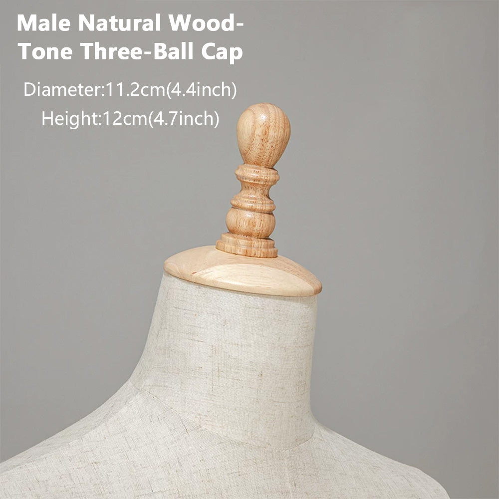 JELIMATE Wooden Mannequin Head Cap | Antique & Flat Top Cover for Display Dress Forms