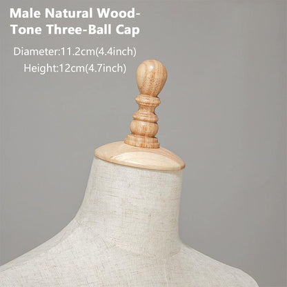 JELIMATE Wooden Mannequin Head Cap | Antique & Flat Top Cover for Display Dress Forms