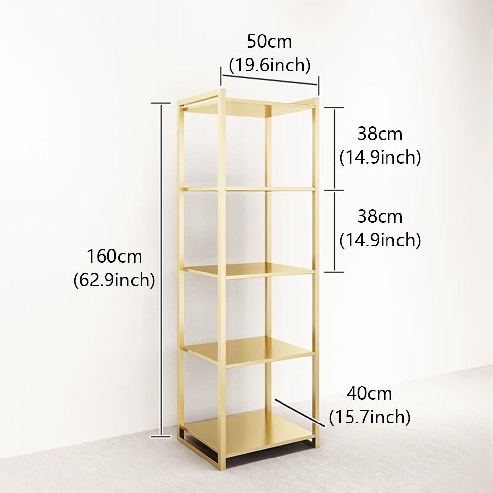 JELIMATE Gold Clothing Display Rack for Boutique – Single & Double Rod Stand