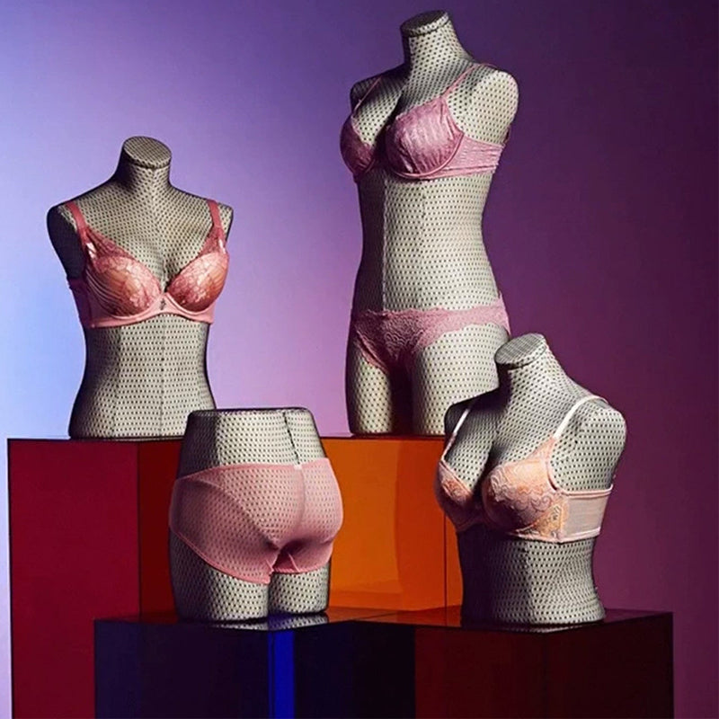 Maniquí de cuerpo entero de mujer con torso de maniquí de madera y