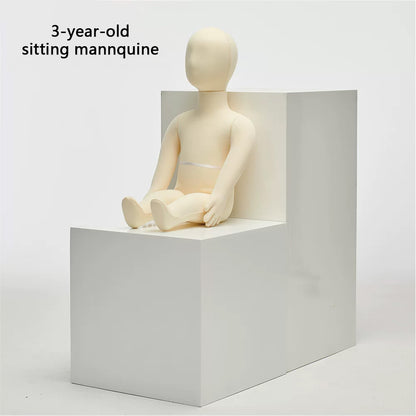 Child dress form - Full Body Soft Bendable Baby Mannequin for Kids’ Clothing Displays | JELIMATE