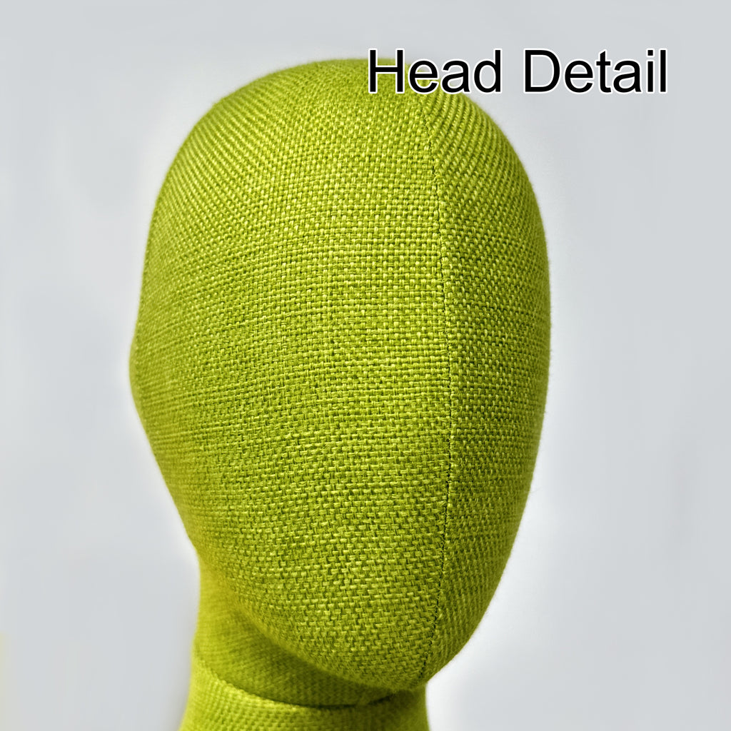 JELIMATE Linen Female Dress Form - Half Body Mannequin for Window Display