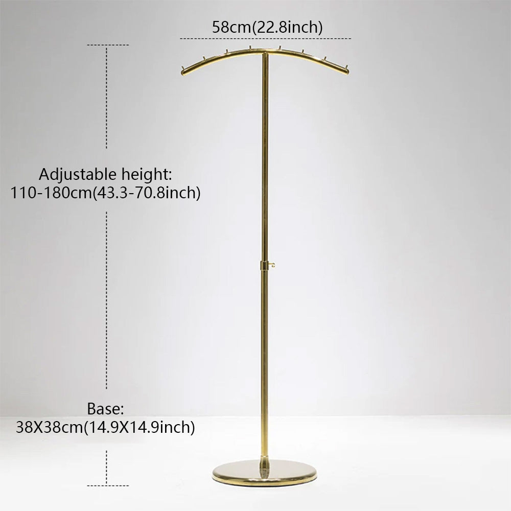 JELIMATE Adjustable Clothing Rack 43.3-70.8" | Stainless Steel Garment Stand for Boutique