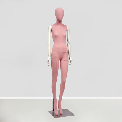 JELIMATE Pink Suede Female Mannequin - Bridal Boutique Wedding Dress Display