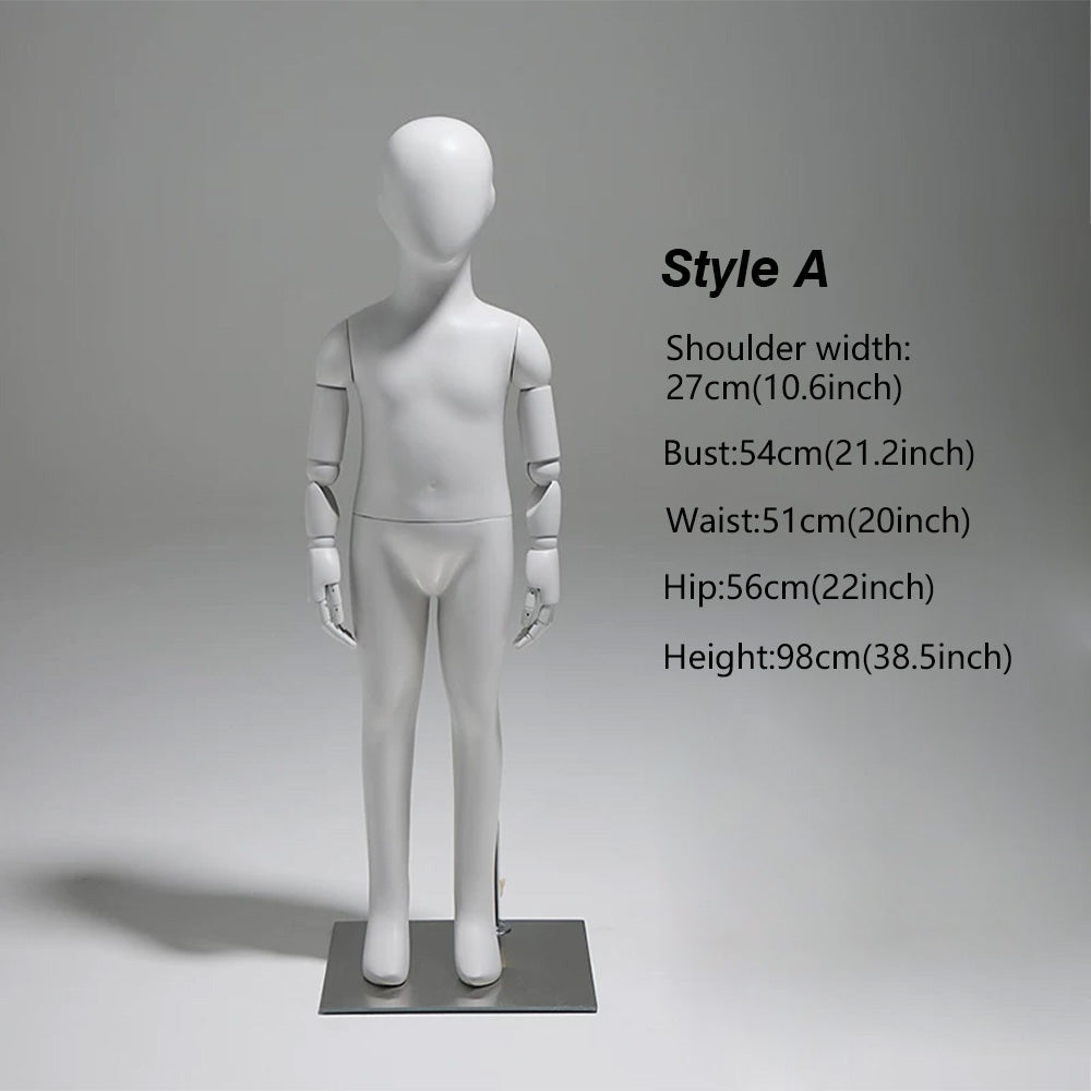JELIMATE Articulated Full-Body Mannequin | Children & Adult Display Forms