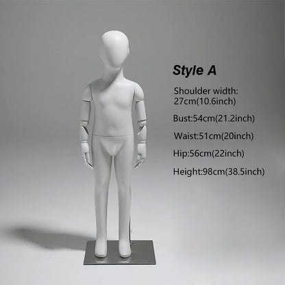 JELIMATE Articulated Full-Body Mannequin | Children & Adult Display Forms