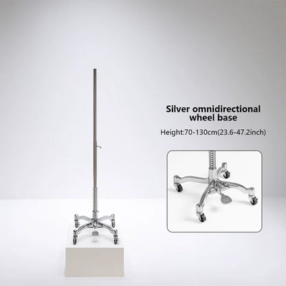 JELIMATE Half Body Mannequin Stand Base | Stainless Steel Retail Display Pole Stand