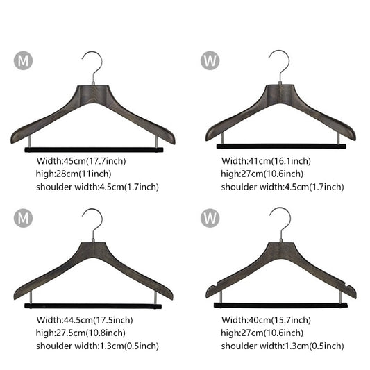 Premium Beech Wooden Hanger: Elegant Storage Solution