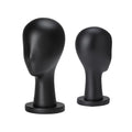 Luxury Black Fiberglass Mannequin Head - Jewelry & Wig Display Stand