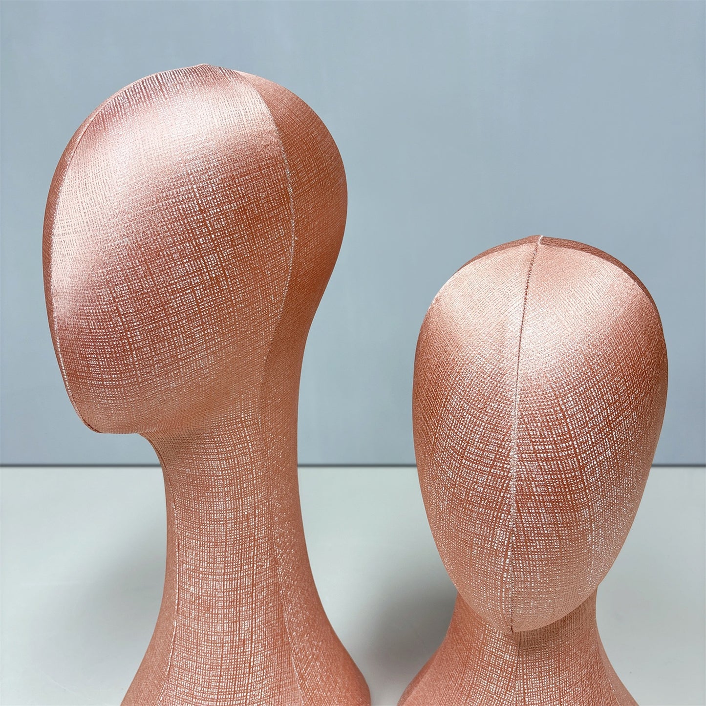 Pearl Pink Foam Mannequin Head - Needle-Insertable Display for Hats, Wigs & Jewelry
