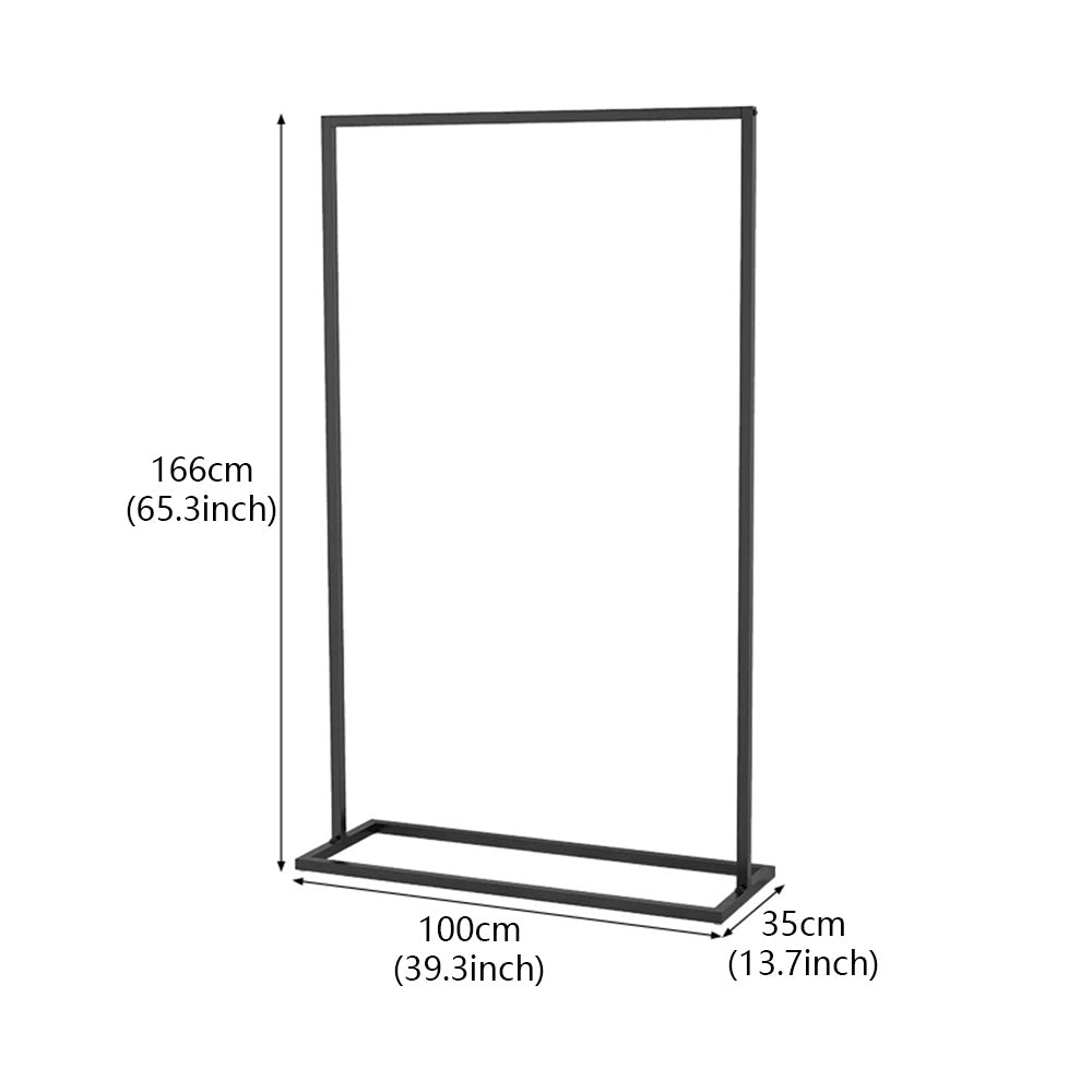 JELIMATE Freestanding Metal Clothing Garment Rack Display Stand for Boutique Bedroom