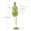 JELIMATE Linen Female Dress Form - Half Body Mannequin for Window Display