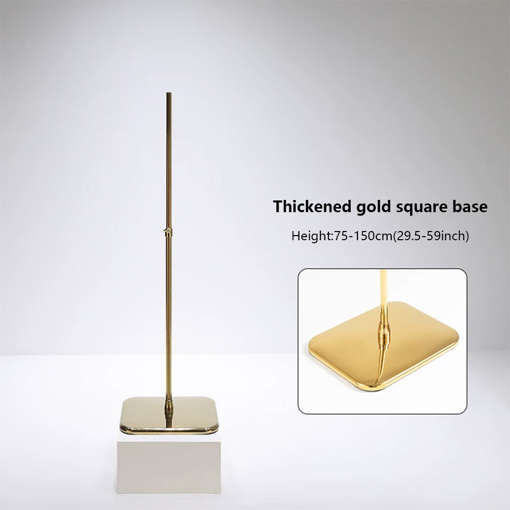 JELIMATE Half Body Mannequin Stand Base | Stainless Steel Retail Display Pole Stand
