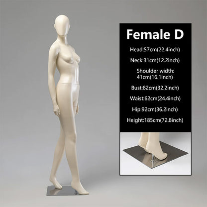 JELIMATE Female Full Body Mannequin | 21 Styles | Luxury Boutique Display Dress Form