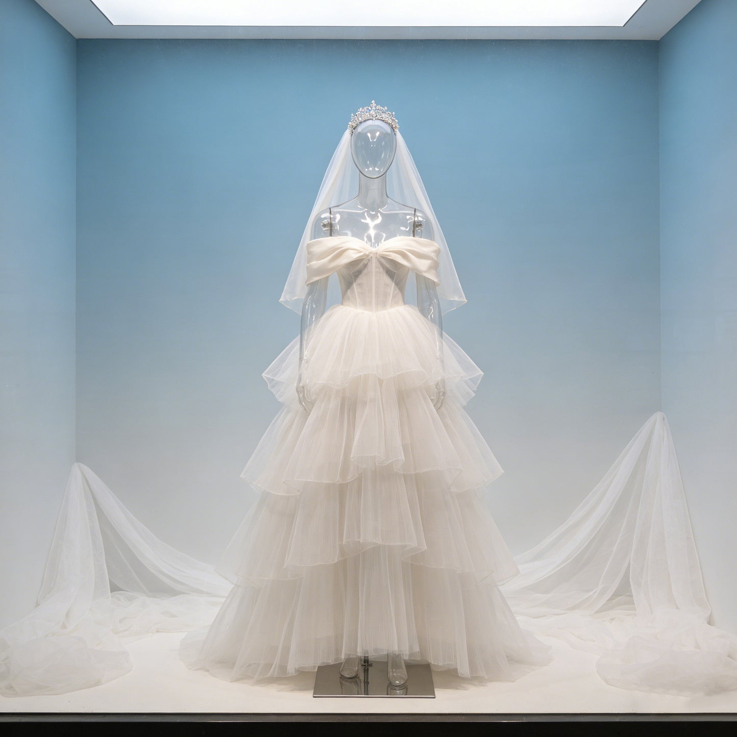 Transparent PE Female Mannequin Full Body Display Form - Clothing Retail Boutique