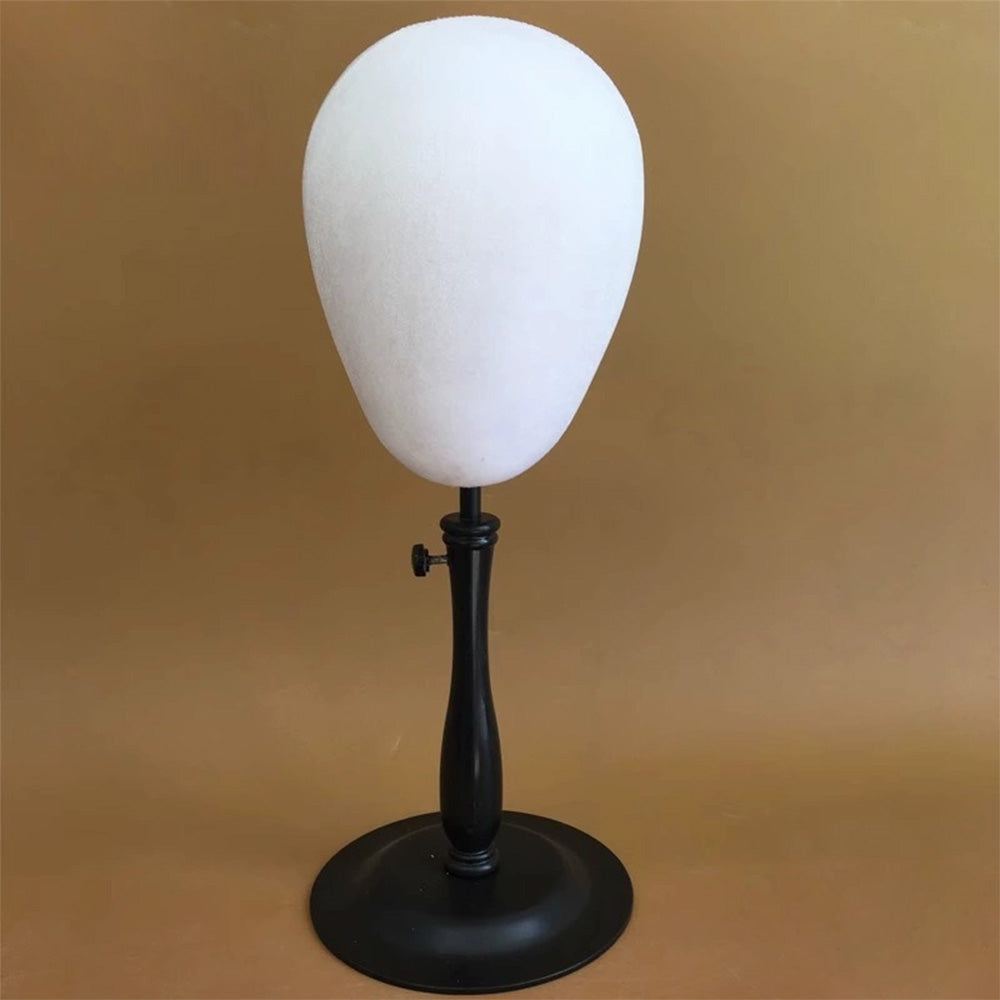 JELIMATE Glitter Diamond Wig Stand, Pinnable Sparkle Mannequin Head for Window Display