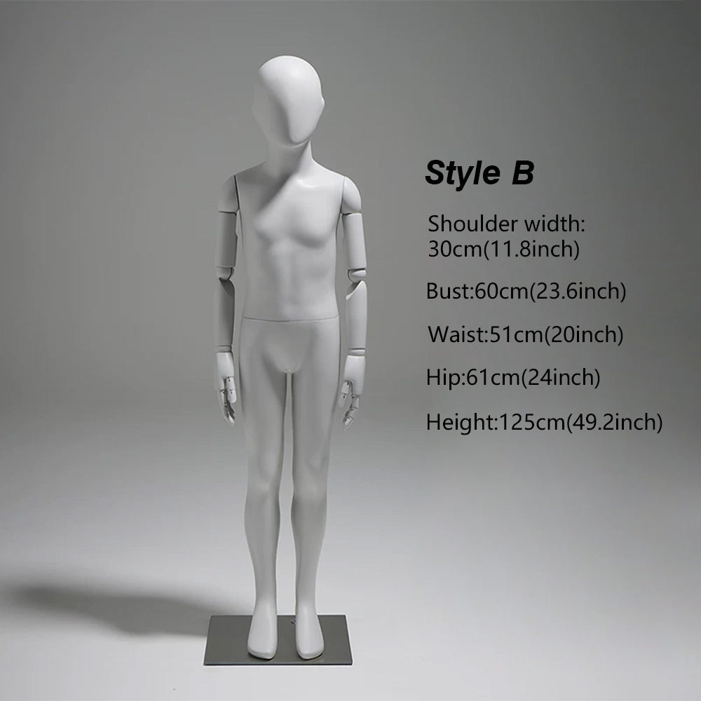 JELIMATE Articulated Full-Body Mannequin | Children & Adult Display Forms