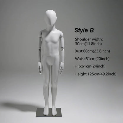 JELIMATE Articulated Full-Body Mannequin | Children & Adult Display Forms