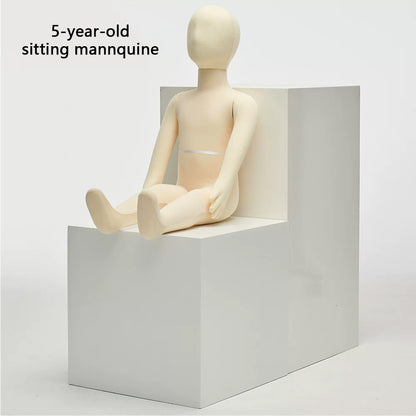 Child dress form - Full Body Soft Bendable Baby Mannequin for Kids’ Clothing Displays | JELIMATE