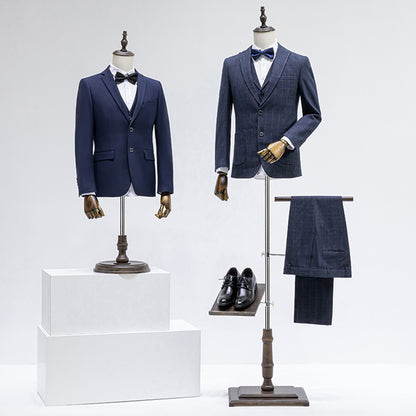 Maniquí de mujer de lino gris de lujo Jelimate, maniquí de exhibición de torso de mujer, modelo de exhibición de vestido de novia, maniquí de cabeza de maniquí con brazos de madera