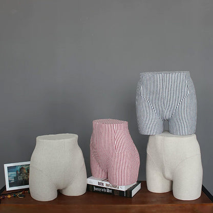 JELIMATE Male & Female Buttocks Mannequin for Underwear Swimwear Shorts Belt Display Stand