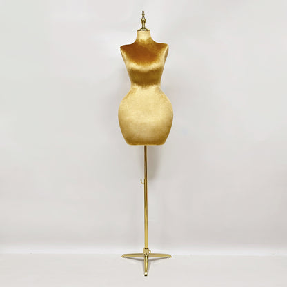 Female Half Body Dress Form Mannequin Torso with Wooden Hand Adjustable Height Adult Women Velvet Fabric Mannequin Stand With Nose Display Model JELIMATE Female Half Body Dress Form Mannequin Torso with Wooden Hand Adjustable Height Adult Women Velvet Fabric Mannequin Stand With Nose Display Model JELIMATE