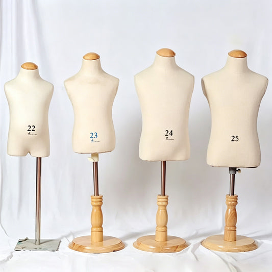 Children's Pinnable Dress Form | Adjustable Kids Tailor Mannequin (Global Standard Sizing)