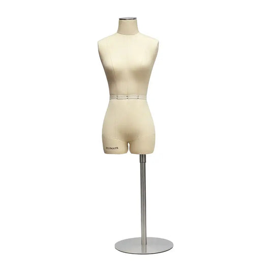 JELIMATE Half  scale Dress Form - Beige Female mini sewing mannequin (size 6-8-10-12-14-16)