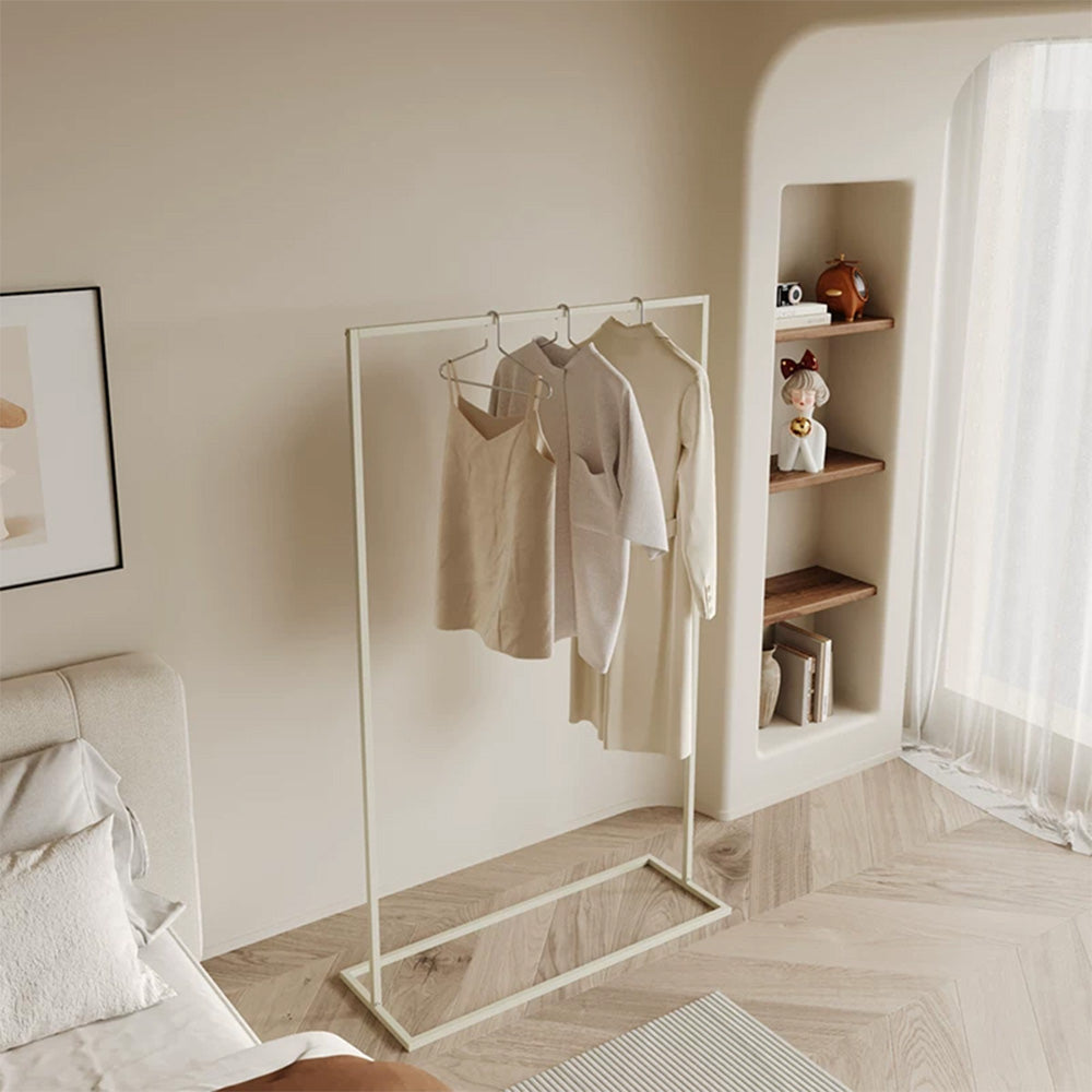 JELIMATE Freestanding Metal Clothing Garment Rack Display Stand for Boutique Bedroom