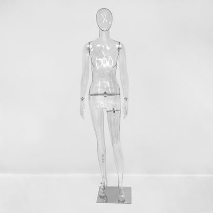Transparent PE Female Mannequin Full Body Display Form - Clothing Retail Boutique