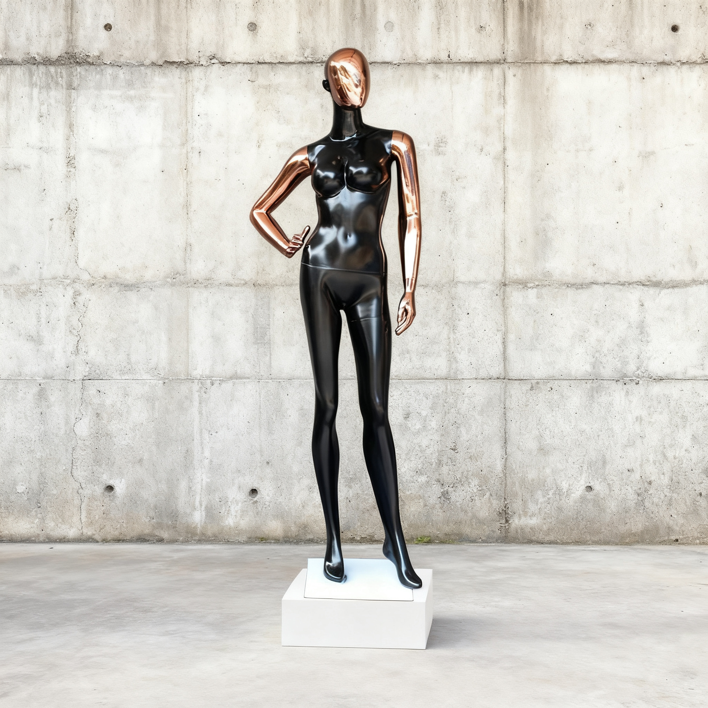 JELIMaTE | 2025 Luxury Rose Gold Female Mannequin - Full Body Fiberglass Display Model