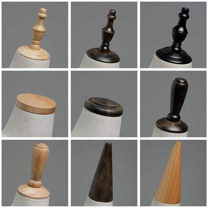 JELIMATE Wooden Mannequin Head Cap | Antique & Flat Top Cover for Display Dress Forms
