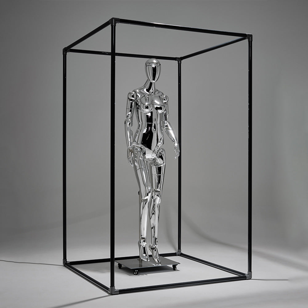 JELIMATE Chrome Full Body Mannequin Female Male Mechanical Robot Streetwear Clothing Display