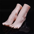 JELIMATE Realistic Female Soft Silicone Foot Mannequin for Shoes Socks Stockings Display