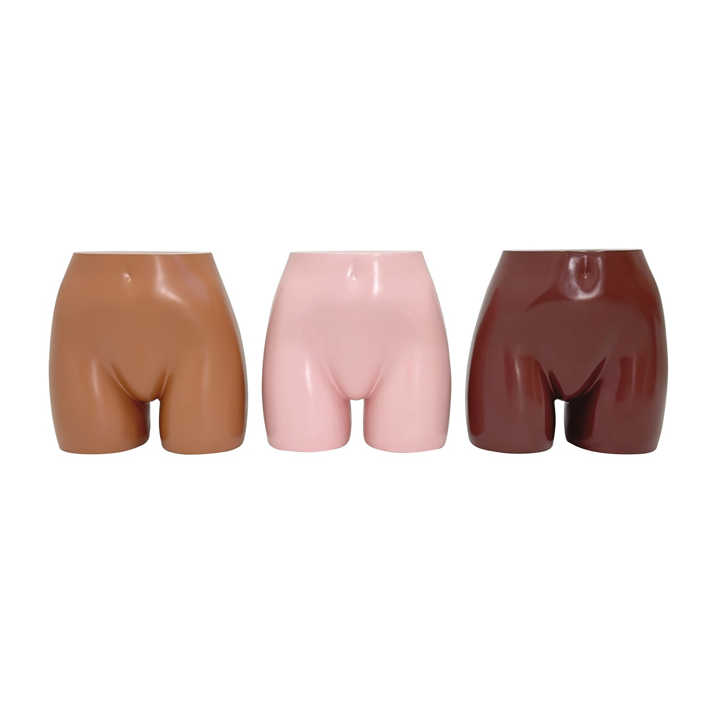 JELIMATE Female Mannequin Butt Form, Women's Half Body Shorts Display