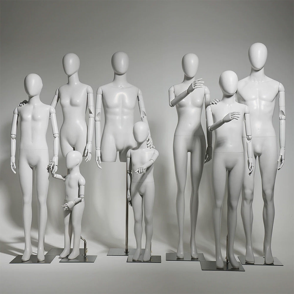 JELIMATE Articulated Full-Body Mannequin | Children & Adult Display Forms