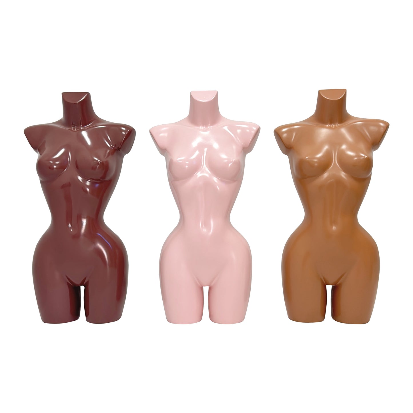 JELIMATE Female Torso Mannequin with Bust & Slim Waist – Lingerie & Swimwear Display Form
