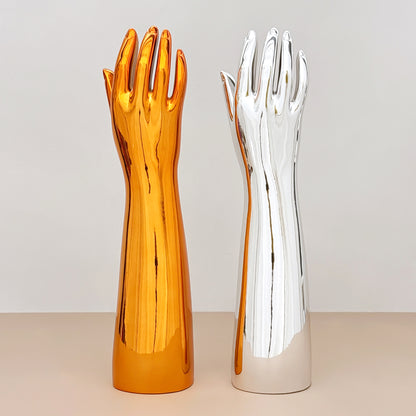 Jelimate Plated Right Hand Full Arm Mannequin – Rose Gold & Silver Jewelry, Watches, Gloves & Wristbands Display