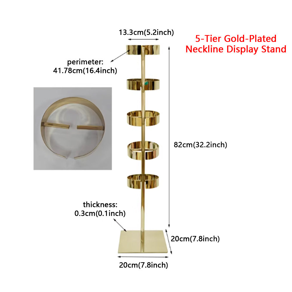 JELIMATE Fashion Shirt Collar Display Stand | 2-5 Layer