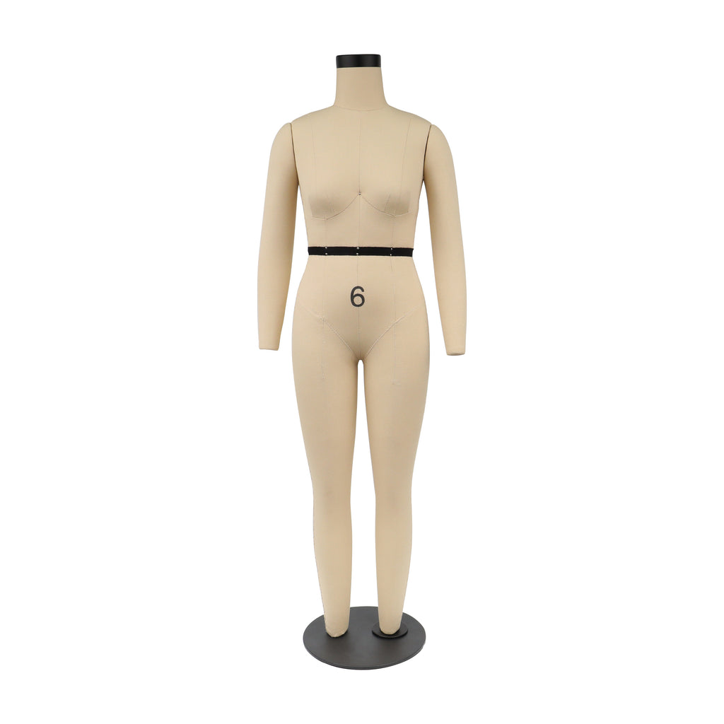 Professional Full Body Dress Form - Half Scale Female Mannequin with Legs (77cm, US Size 6)