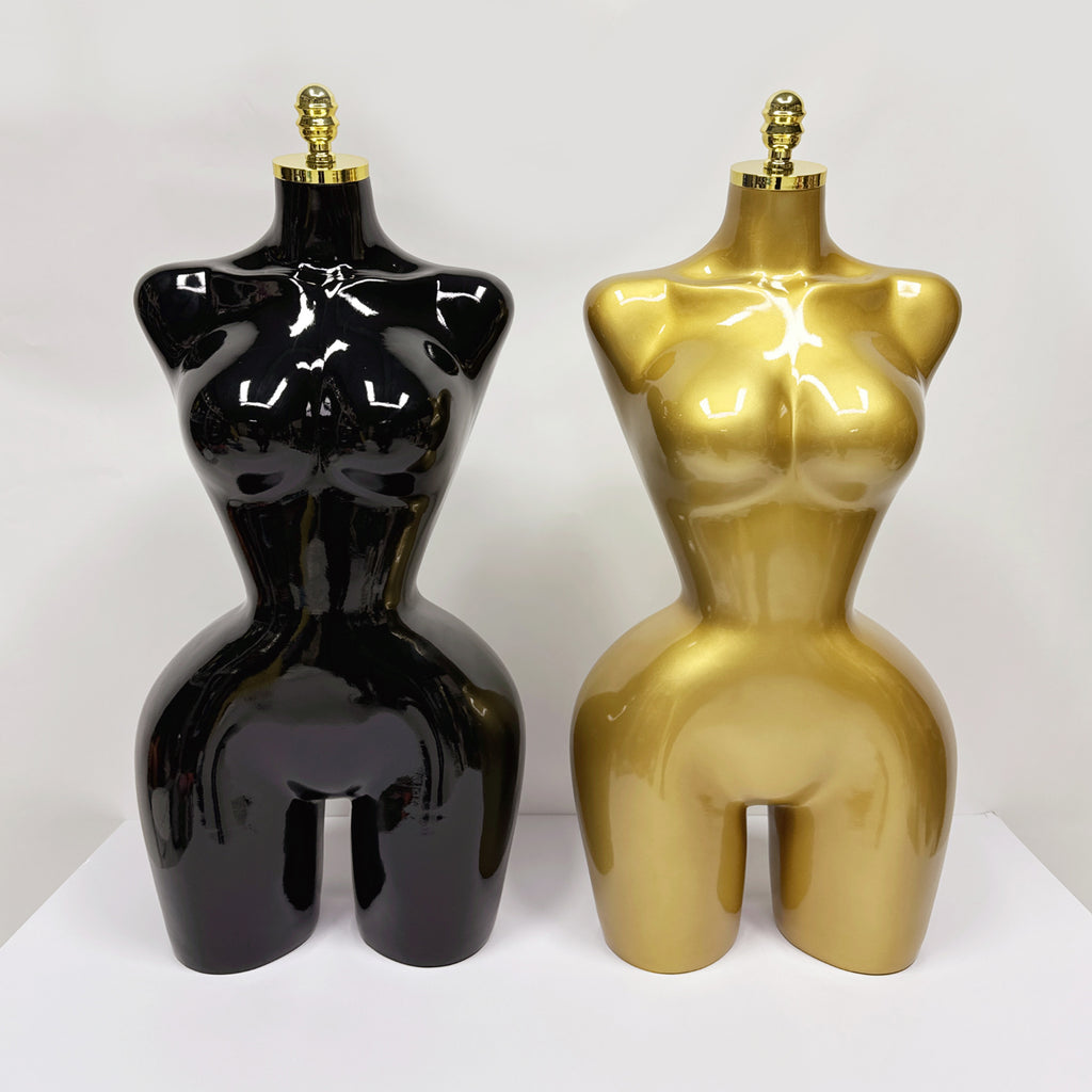 JELIMATE Luxe S-Shape Female Mannequin Torso: Curvy BBL Silhouette Dress Form with Big Hips for Evening Gowns