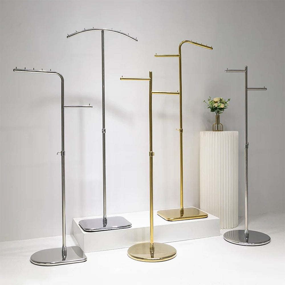 JELIMATE Adjustable Clothing Rack 43.3-70.8" | Stainless Steel Garment Stand for Boutique