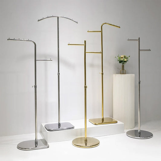 JELIMATE Adjustable Clothing Rack 43.3-70.8" | Stainless Steel Garment Stand for Boutique