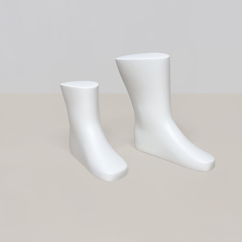 Mannequin Foot Display Props | Male Female Kids Fiberglass Foot Model for Sock & Shoe Store