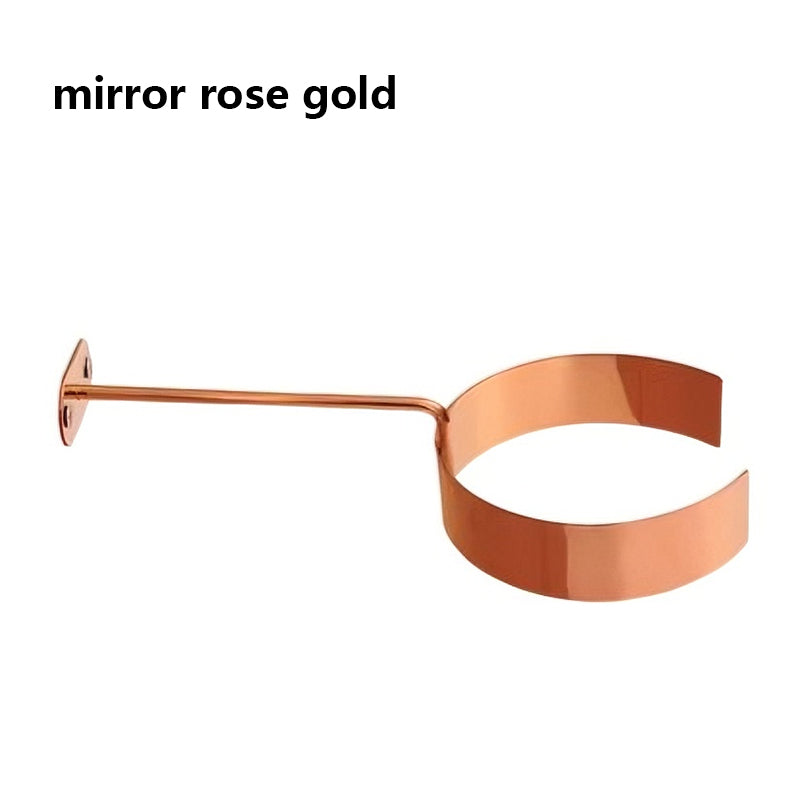 Stainless Steel Wall-Mounted Fashion Shirt Collar Display Stand - Gold/Silver/Rose Gold for Boutique Apparel & Shoes