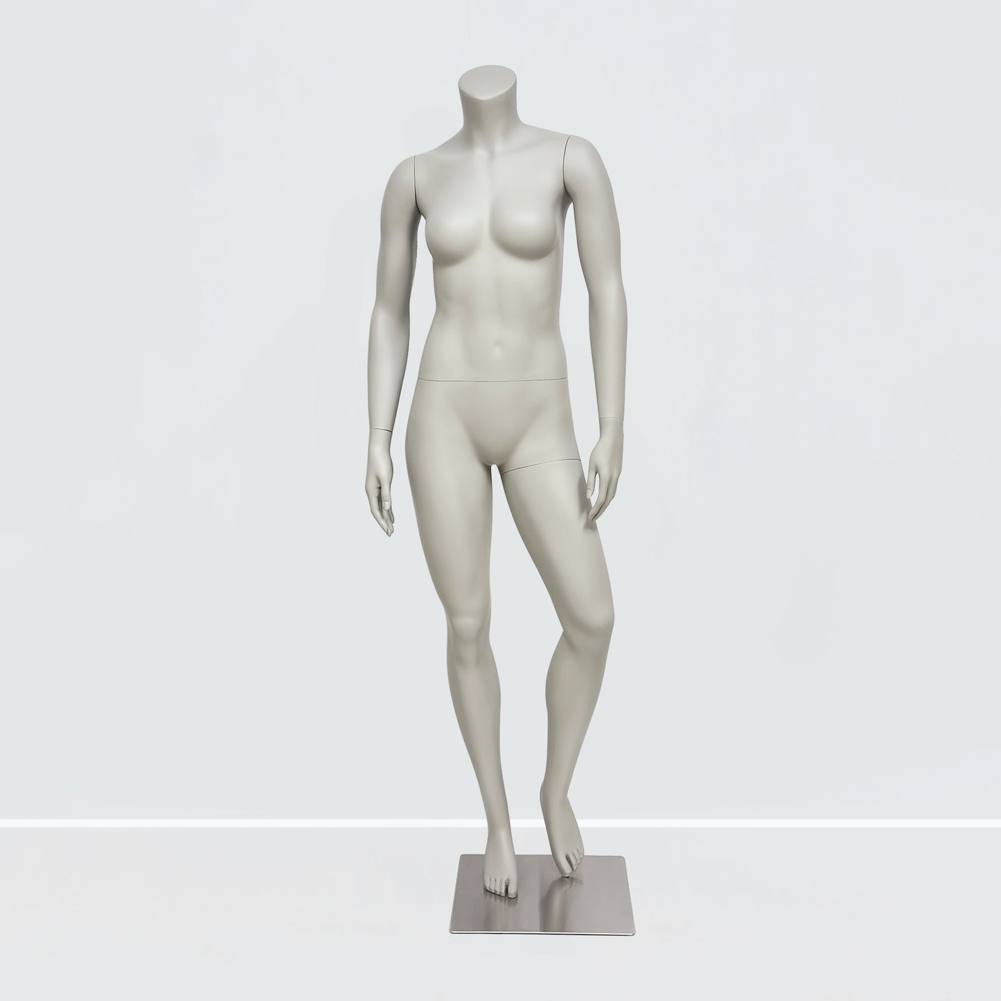 Jelimate Female Athletic Headless Mannequin - Fiberglass Display for Activewear